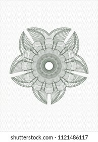 Green abstract rosette