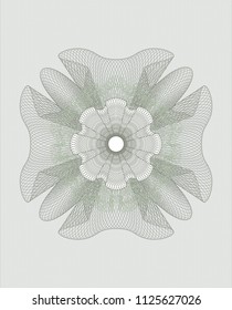 Green abstract rosette