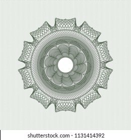 Green abstract rosette