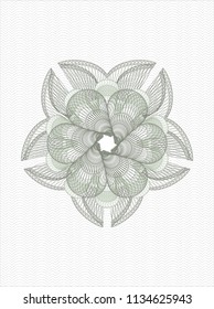 Green abstract rosette