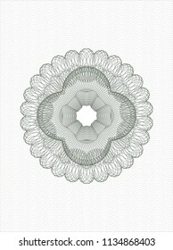 Green abstract rosette