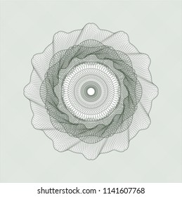 Green abstract rosette