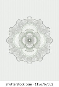 Green abstract rosette