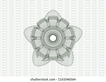 Green abstract rosette