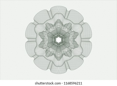 Green abstract rosette