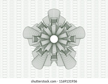 Green abstract rosette