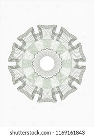 Green abstract rosette