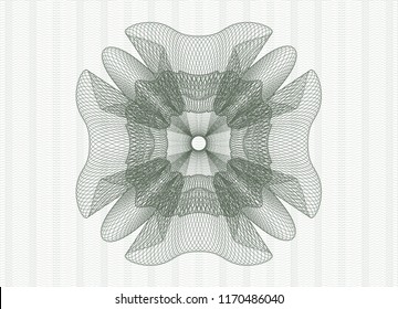 Green abstract rosette