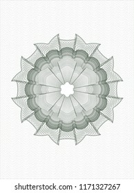 Green abstract rosette