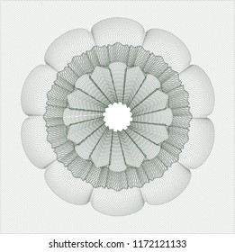 Green abstract rosette