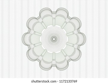Green abstract rosette
