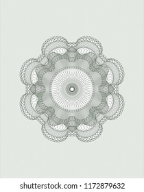 Green abstract rosette