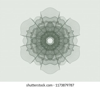 Green abstract rosette