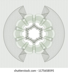 Green abstract rosette