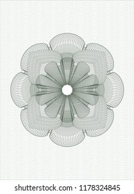 Green abstract rosette