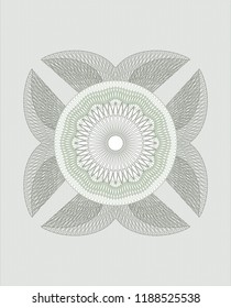 Green abstract rosette