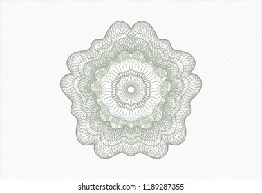 Green abstract rosette