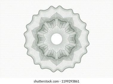 Green abstract rosette