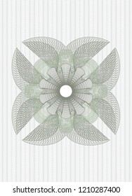Green abstract rosette