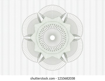 Green abstract rosette