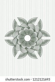 Green abstract rosette