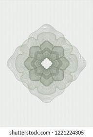 Green abstract rosette