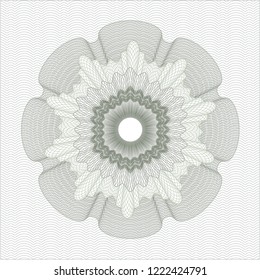 Green abstract rosette