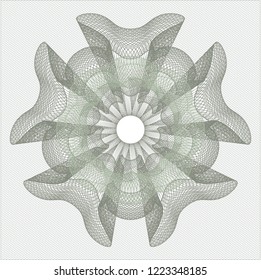 Green abstract rosette
