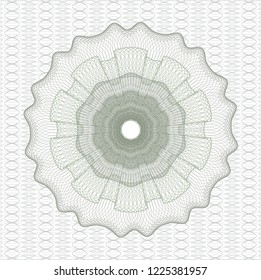 Green abstract rosette