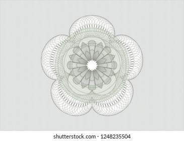 Green abstract rosette