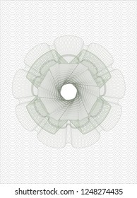 Green abstract rosette