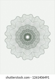 Green abstract rosette