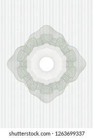 Green abstract rosette