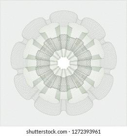 Green abstract rosette