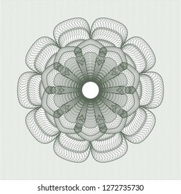 Green abstract rosette