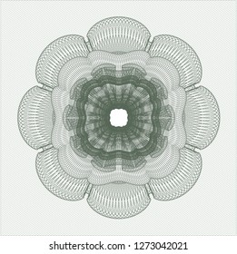 Green abstract rosette