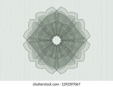 Green abstract rosette