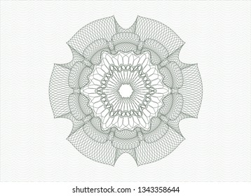 Green abstract rosette