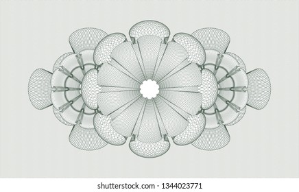 Green abstract rosette