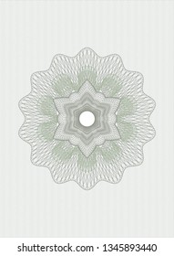 Green abstract rosette