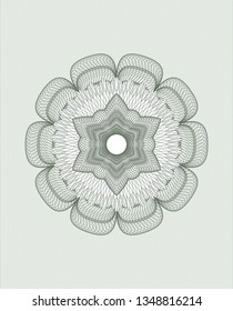 Green abstract rosette