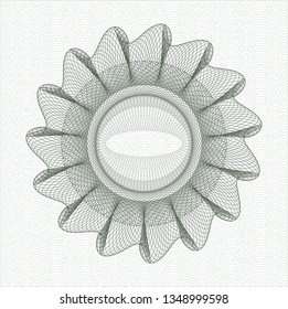 Green abstract rosette