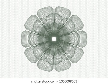 Green abstract rosette