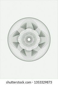 Green abstract rosette