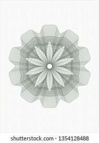 Green abstract rosette