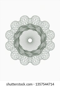 Green abstract rosette