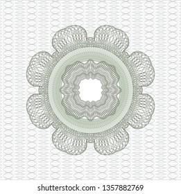 Green abstract rosette