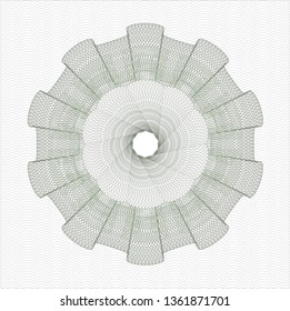 Green abstract rosette