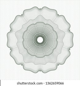 Green abstract rosette