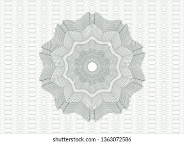 Green abstract rosette